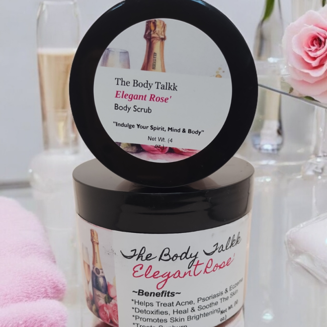Elegant Rose exfoliating body scrub