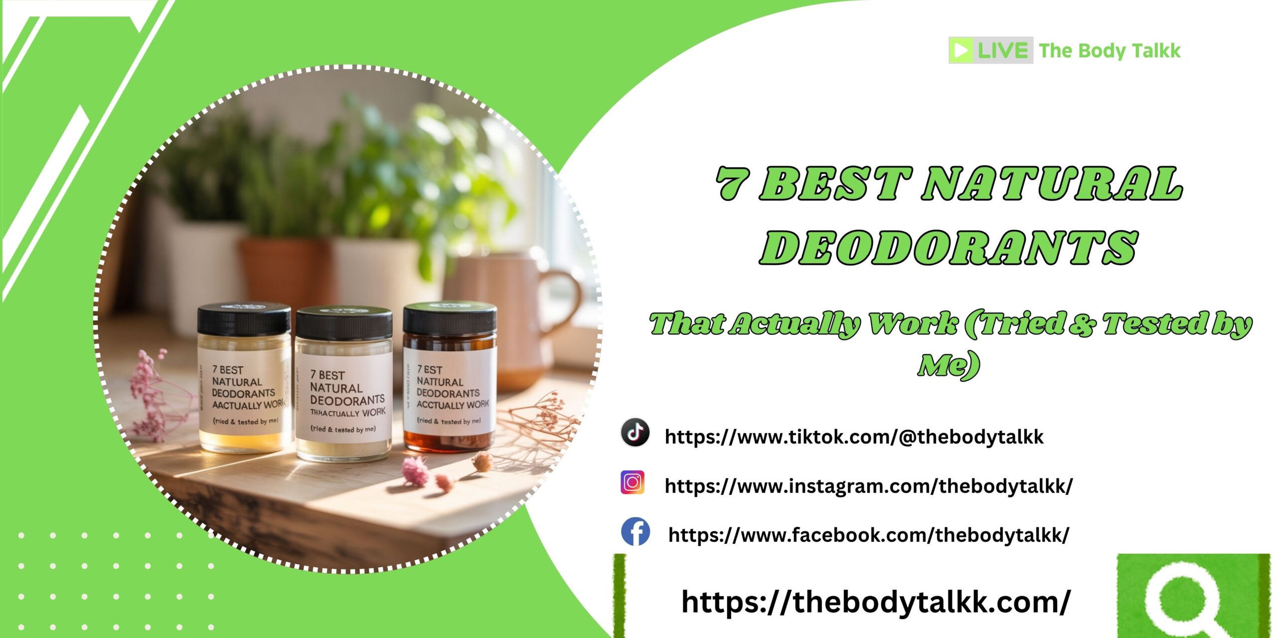 7 Best Natural 7 Best Natural Deodorants That Actually Work for All-Day Freshness